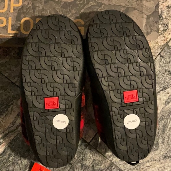 The North Face Thermoball Bootie Traction Wool TNF Booties Men Size 11 Slippers - Picture 12 of 16